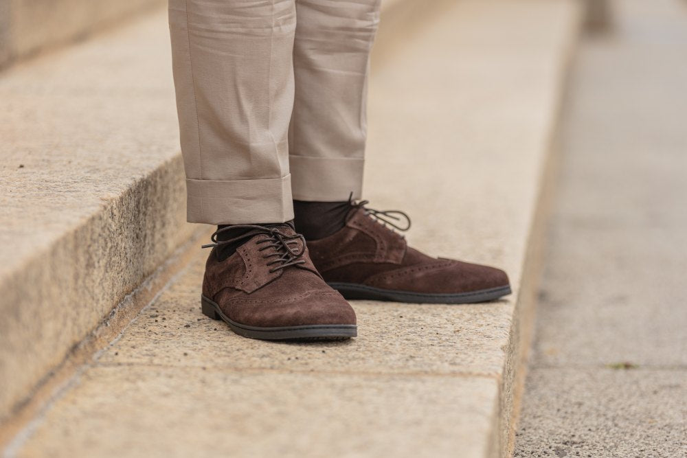 BRIQ Brogue Velours Brown