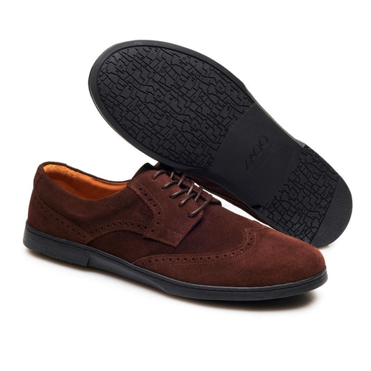 BRIQ Brogue Velours Brown