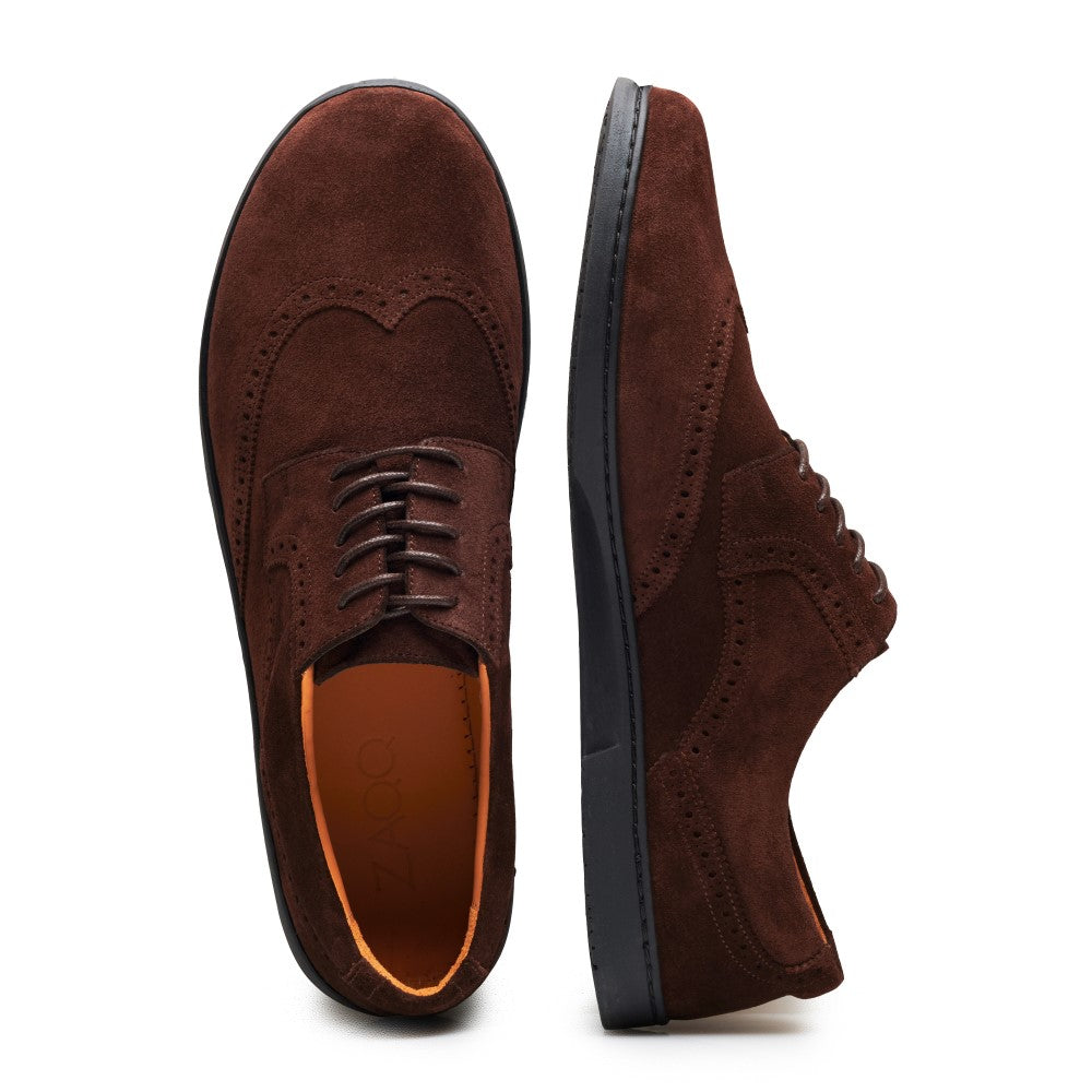 BRIQ Brogue Velours Brown